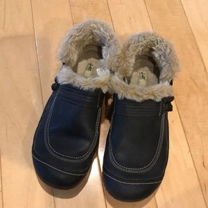 Jeep J-41 Leather and faux Fur Hiking Shoes